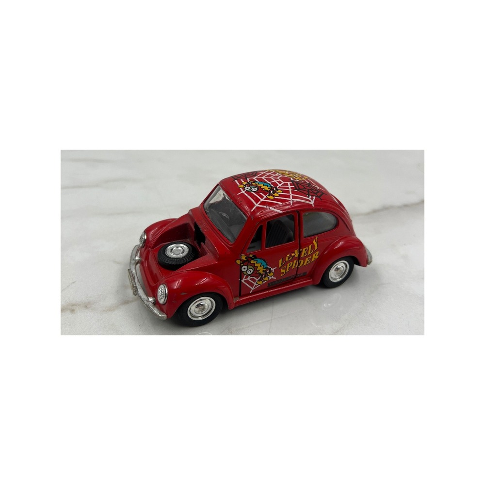 Red Volkswagen Beetle Lovely Spider Diecast Car SS5702 HGQ 591V Vintage Style